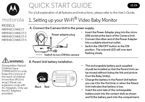 connect motorola baby monitor to tv pdf manual